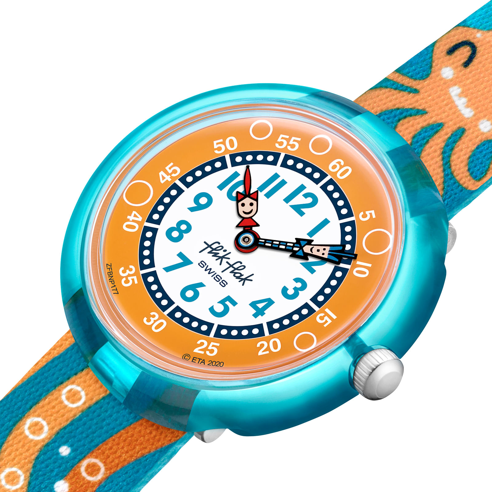 Reloj FLIK FLAK TEN-TICKLES ZFBNP177 Niños Turquesa