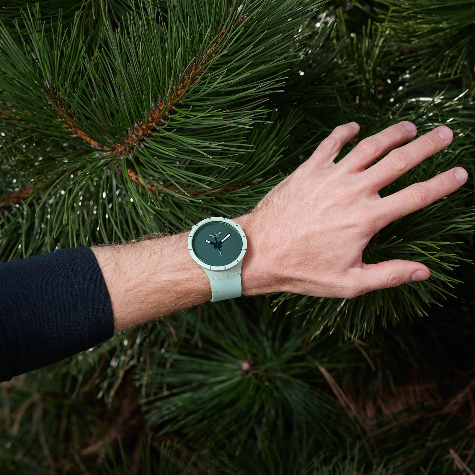 Reloj SWATCH BIG BOLD BIOCERAMIC FOREST SB03G100 Verde