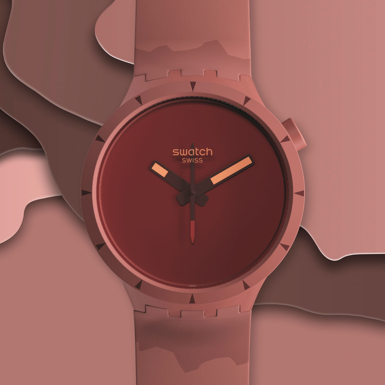 Reloj SWATCH BIG BOLD BIOCERAMIC CANYON SB03R100 Rosado