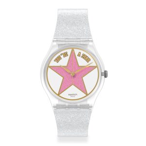 Reloj SWATCH STAR MOM SO28Z108 Blanco