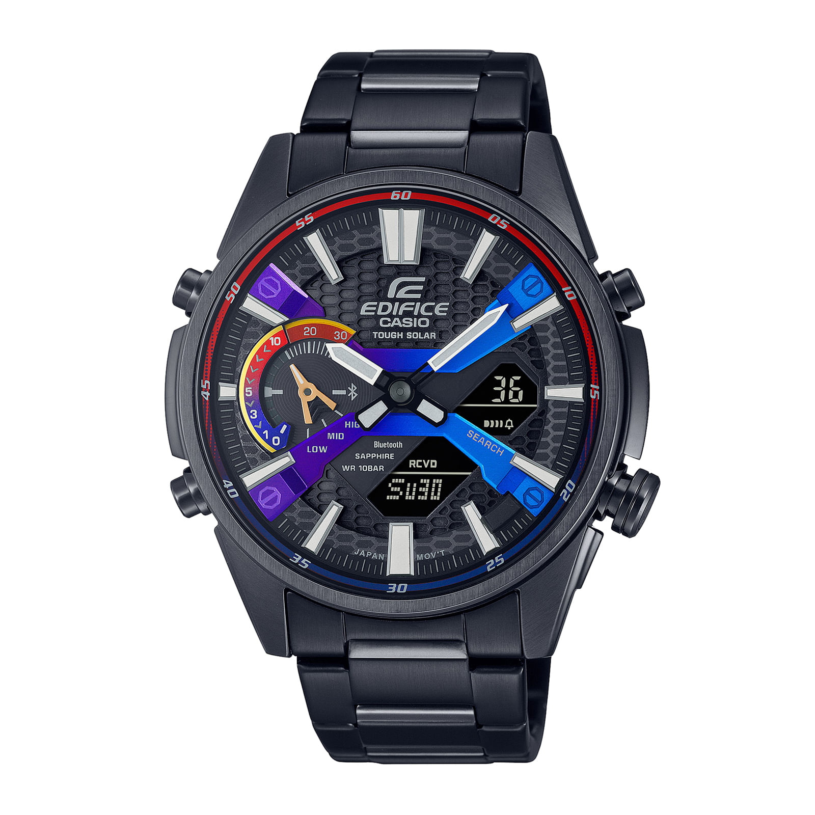 Reloj EDIFICE ECB-S100HG-1A Acero Hombre Negro