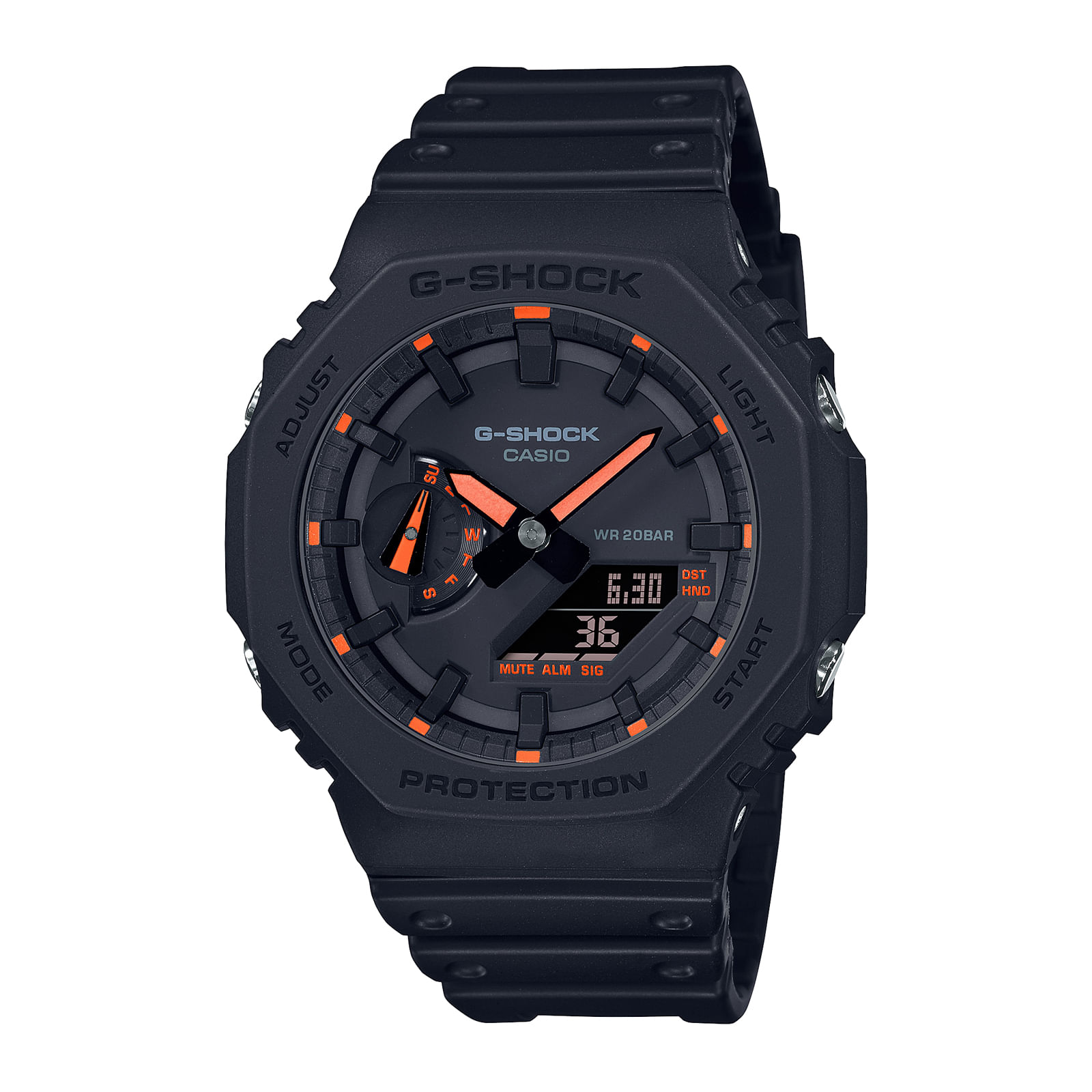 Reloj G-SHOCK GA-2100-1A4 Carbono/Resina Hombre Negro