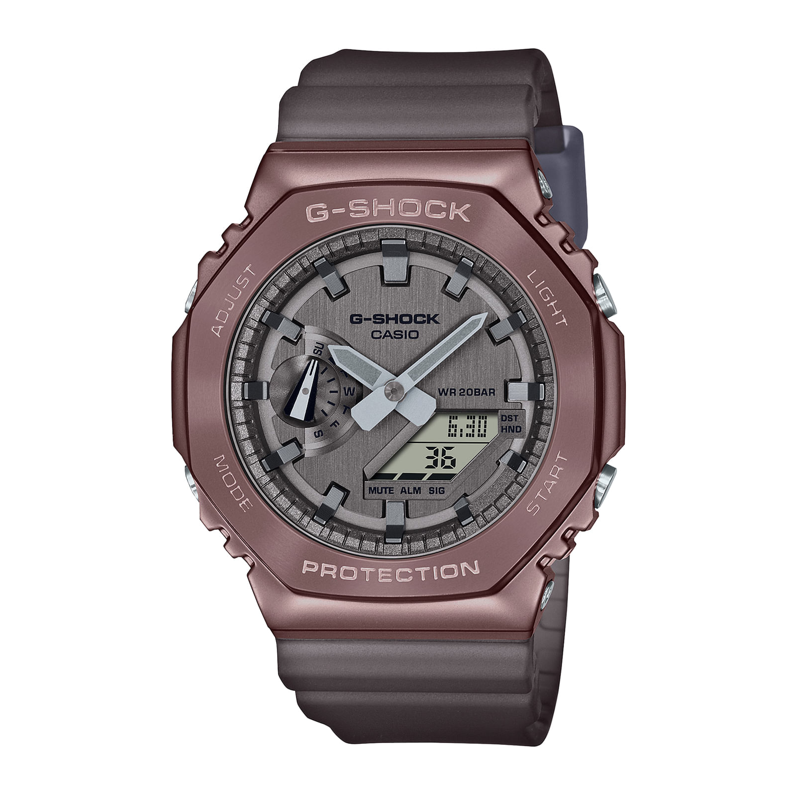 Reloj G-SHOCK GM-2100MF-5A Resina/Acero Hombre Oro Rosa