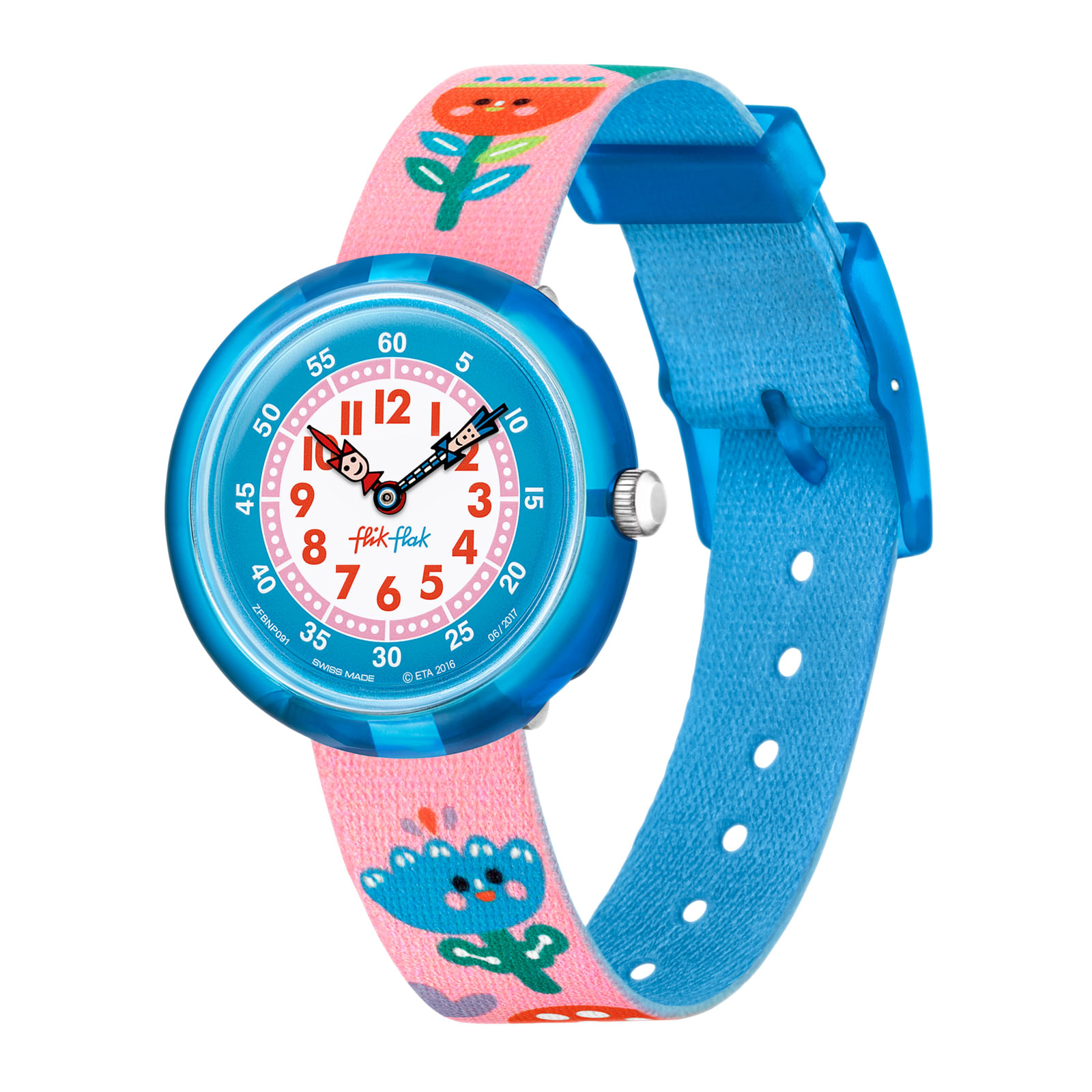 Reloj FLIK FLAK ONCE AND FLORAL ZFBNP091C Niños Azul