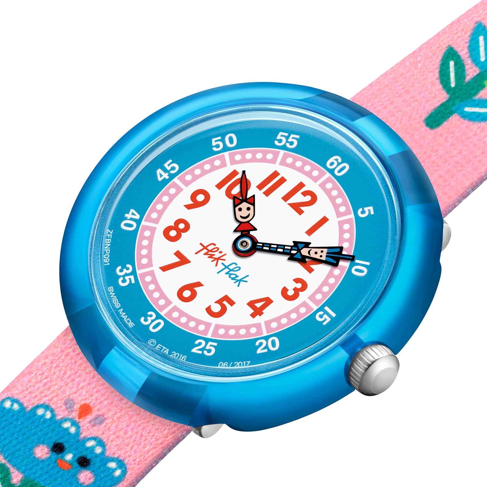 Reloj FLIK FLAK ONCE AND FLORAL ZFBNP091C Niños Azul