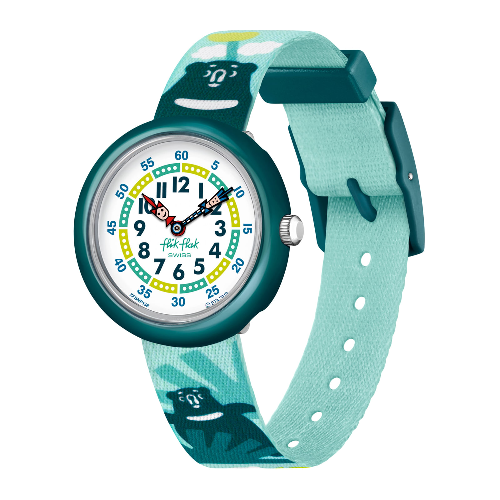 Reloj FLIK FLAK BEARY CUTE ZFBNP138C Niños Verde