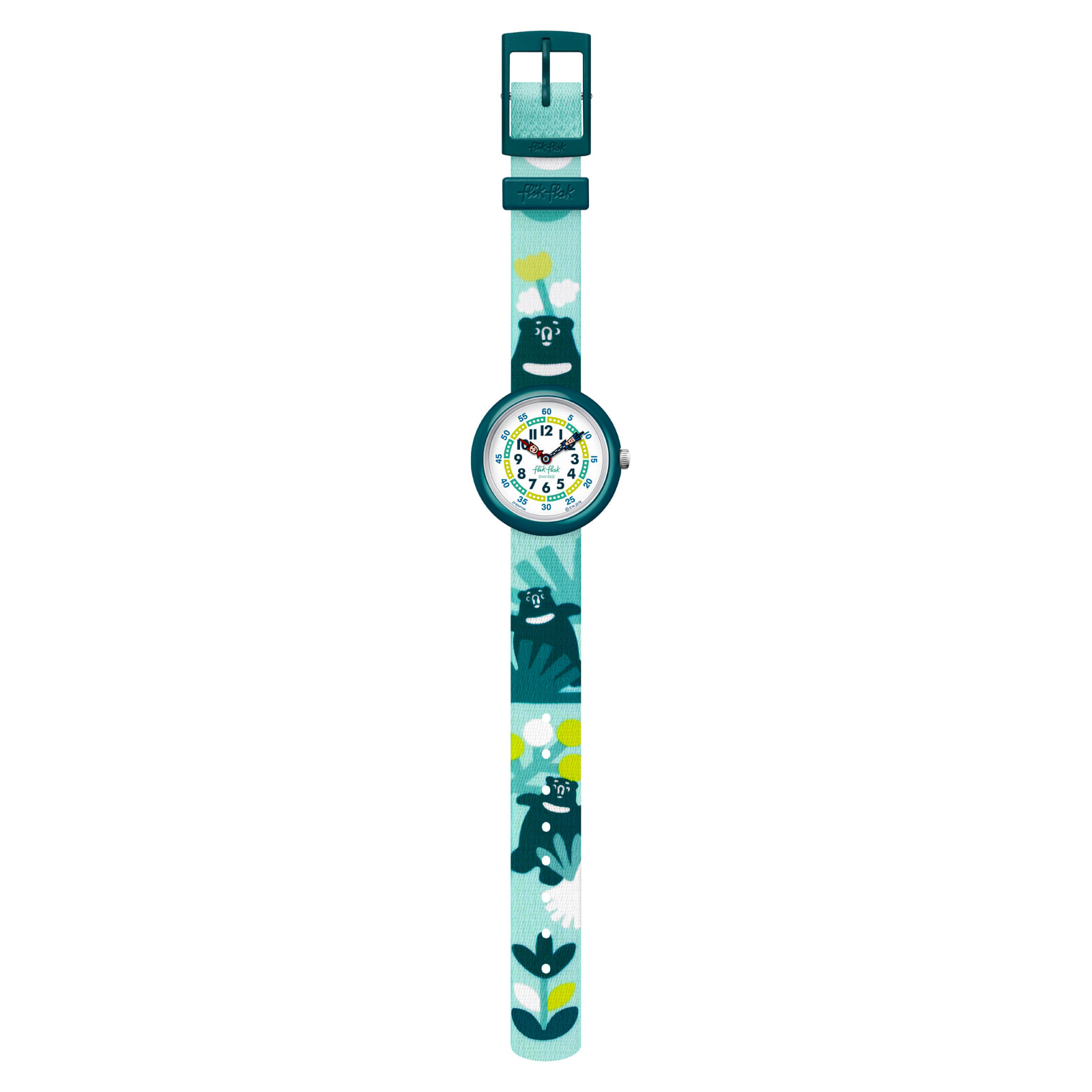 Reloj FLIK FLAK BEARY CUTE ZFBNP138C Niños Verde