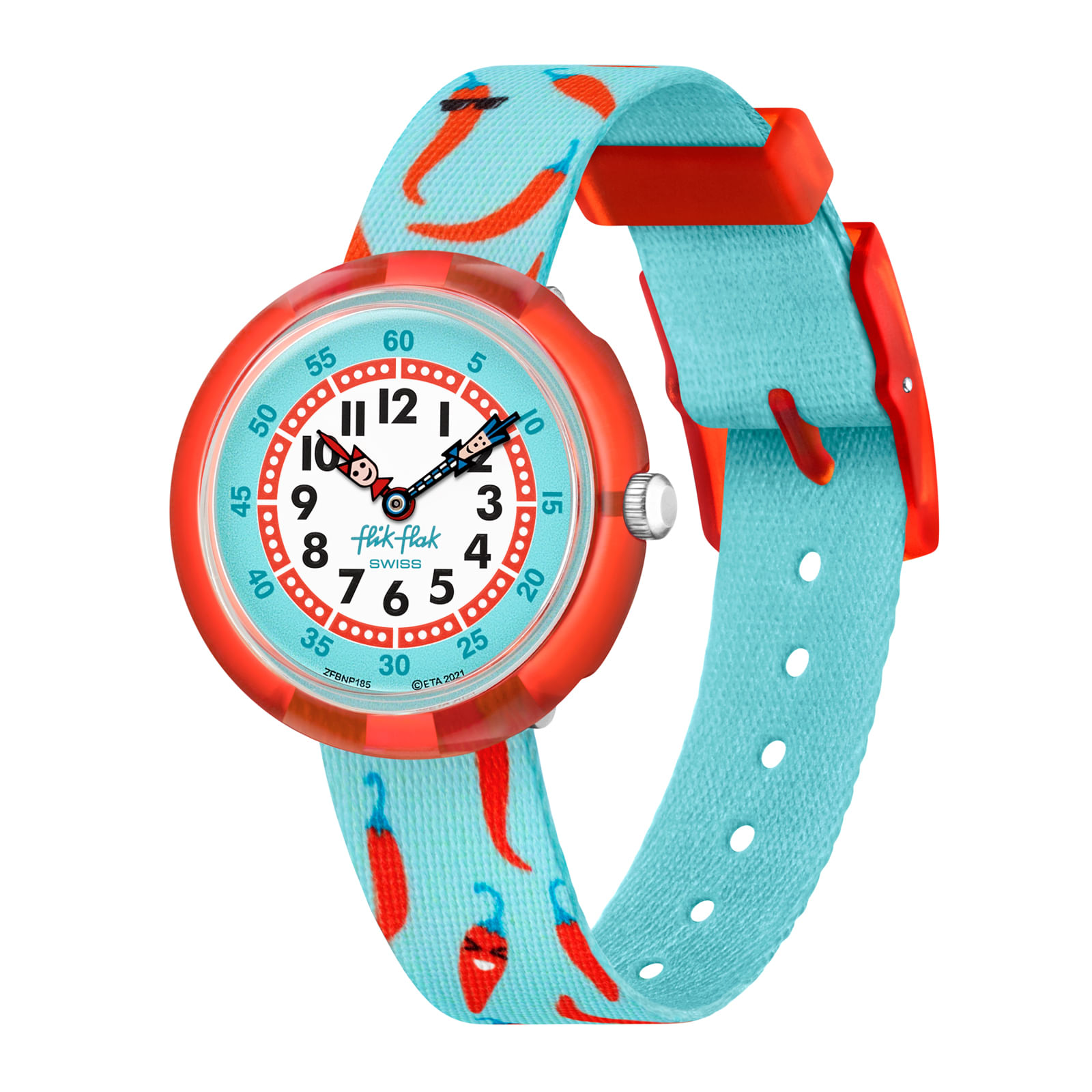 Reloj FLIK FLAK HAPPY CHILLI ZFBNP185 Niños Naranja