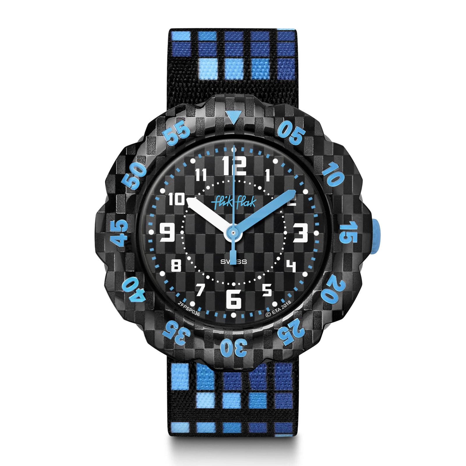 Reloj FLIK FLAK SQUARE 2.0 ZFPSP036 Niños Negro