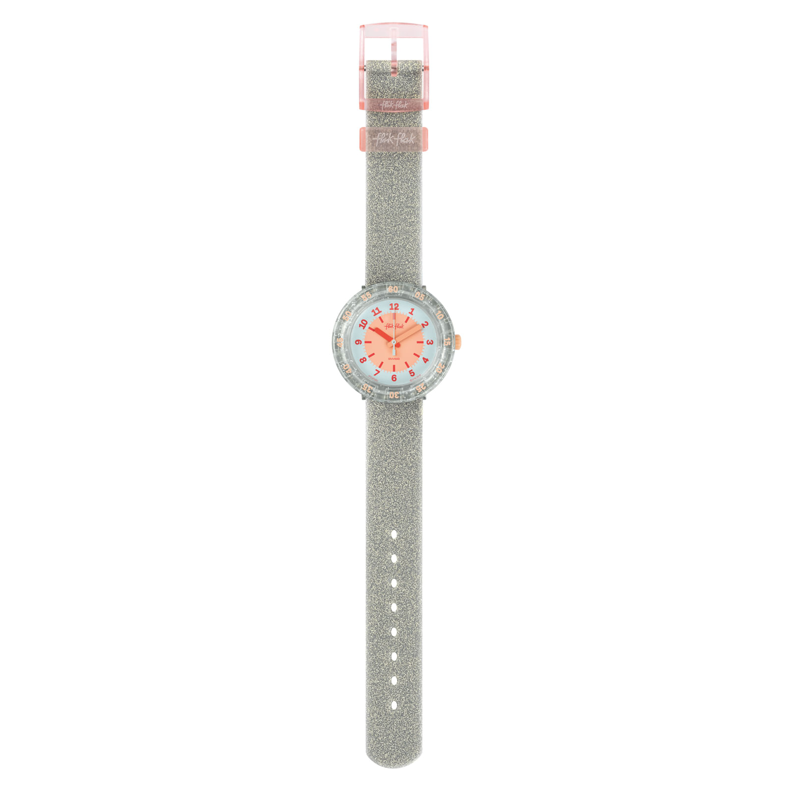 Reloj FLIK FLAK GLITTERAXUS ZFCSP083 Niños Transparente