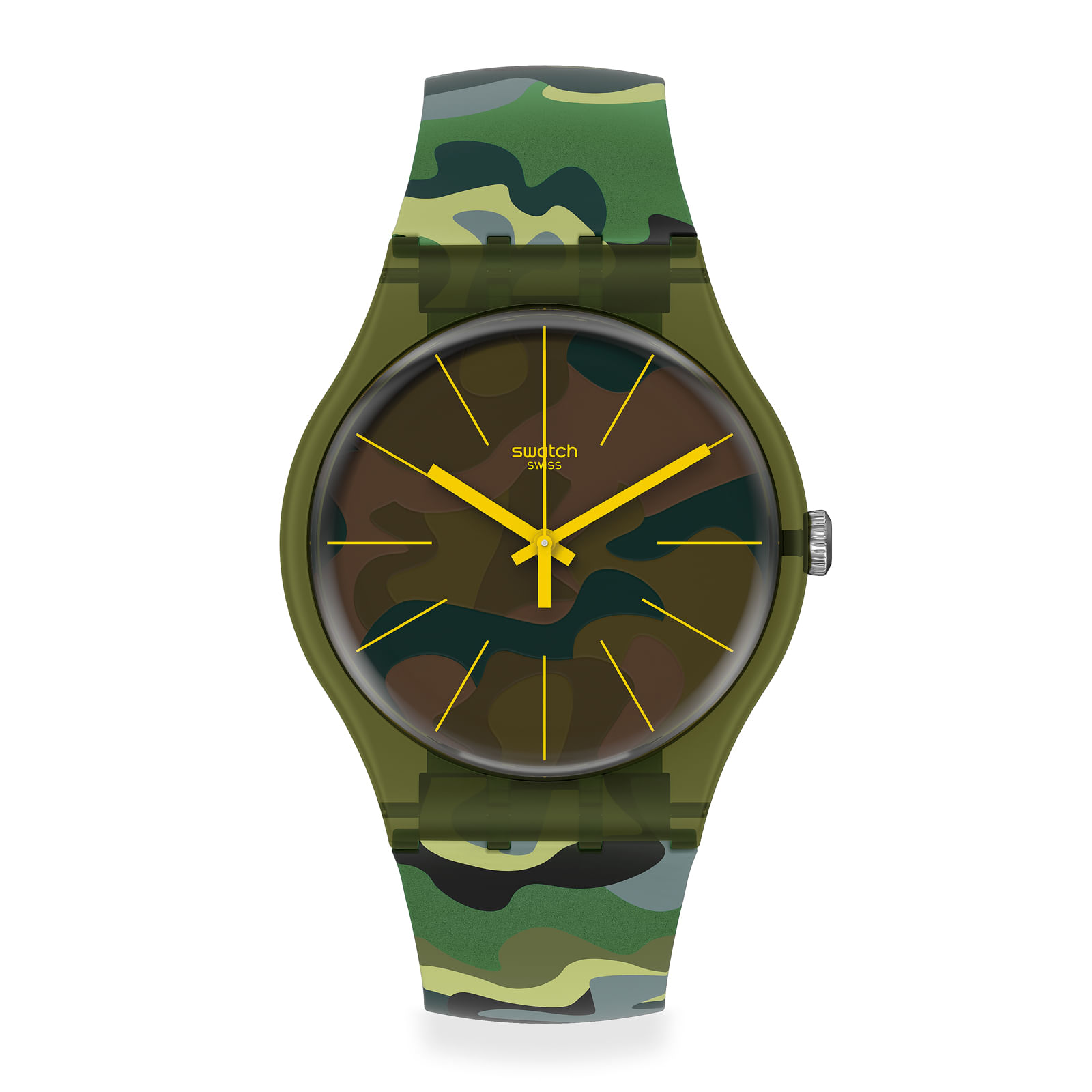 Reloj SWATCH CAMOUFOREST SUOG114 Verde