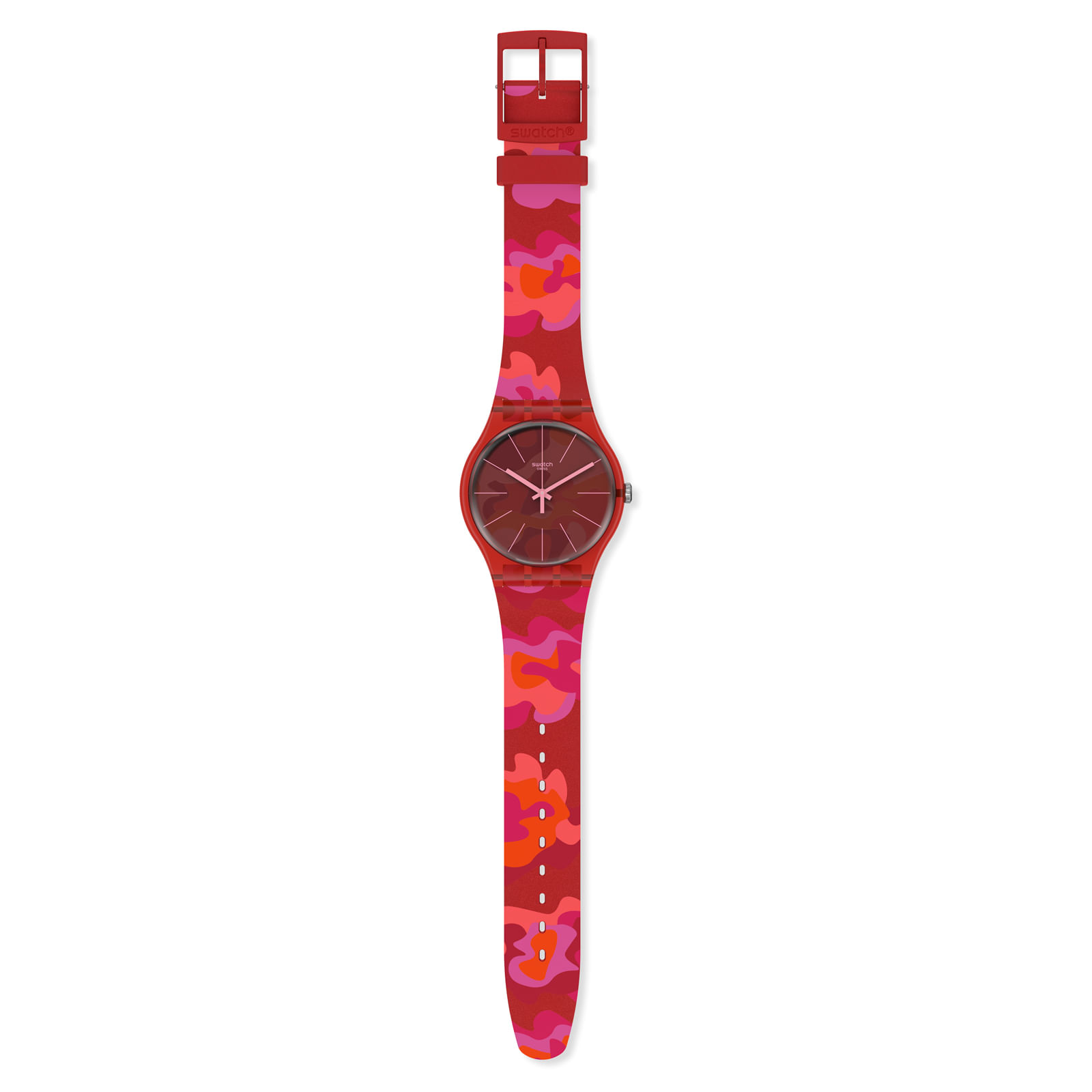 Reloj SWATCH CAMOUFLASH SUOR116 Rojo