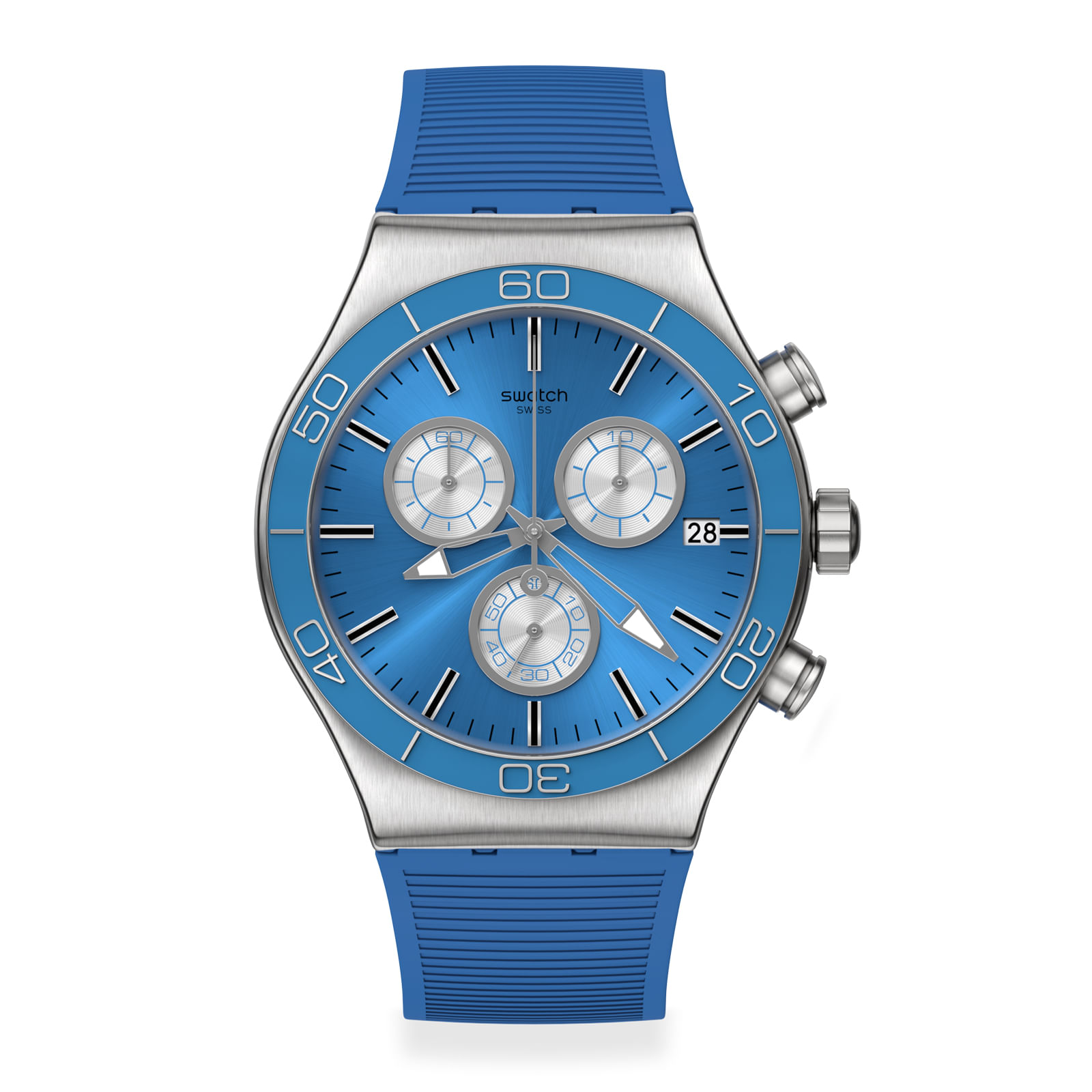 Reloj SWATCH BLUE IS ALL YVS485 Plateado