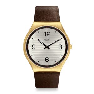 Reloj SWATCH SKIN SUIT COFFEE SS07G100 Dorado
