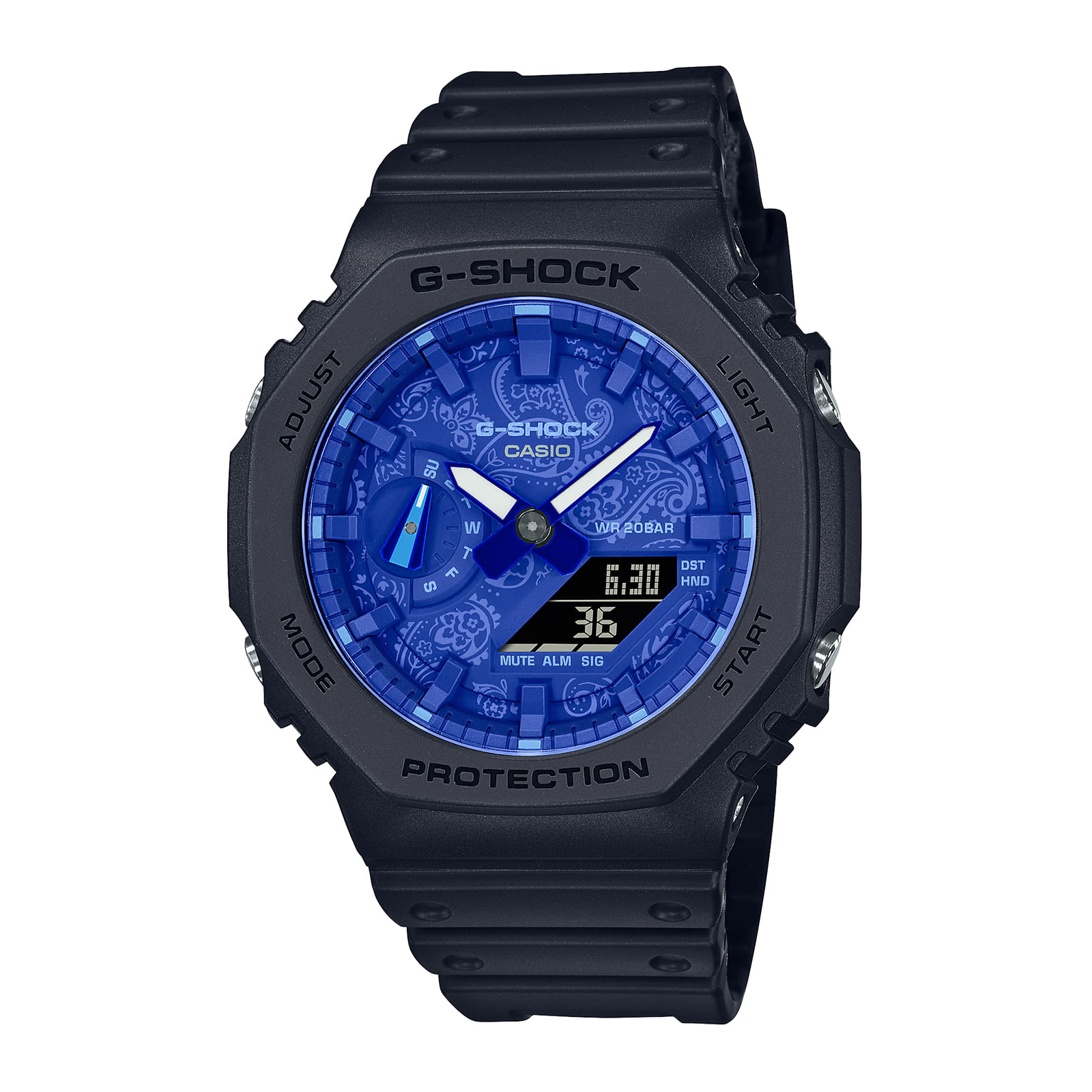 Reloj G-SHOCK GA-2100BP-1A Carbono/Resina Hombre Negro