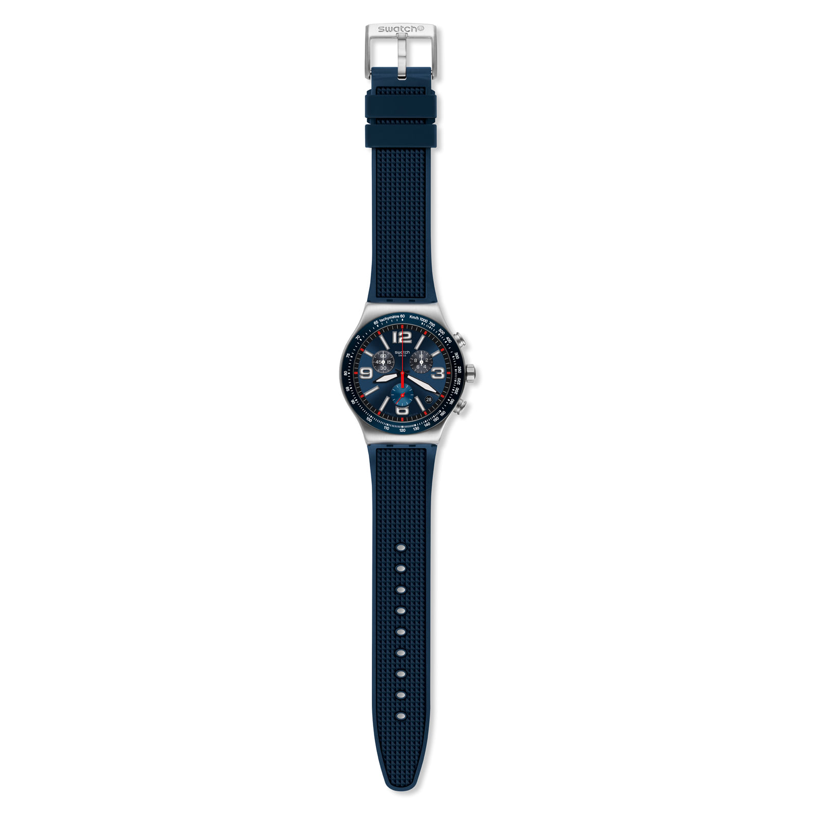 Reloj SWATCH BLUE GRID YVS454 Plateado