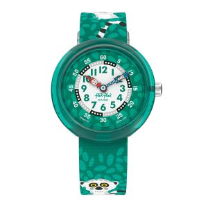 Reloj FLIK FLAK CURIOUS LEMUR ZFBNP170 Niños Verde