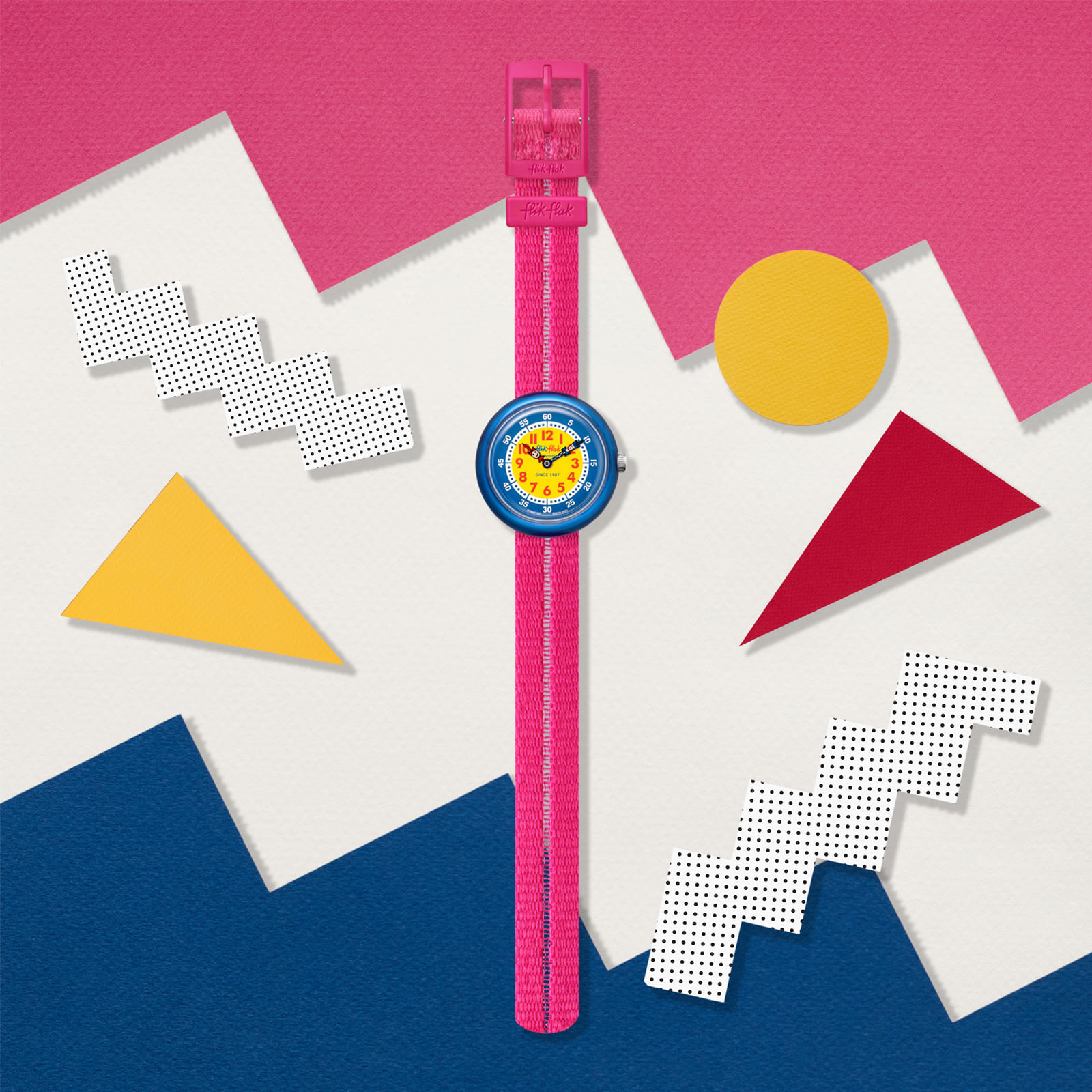 Reloj FLIK FLAK RETRO PINK ZFBNP190 Niños Azul