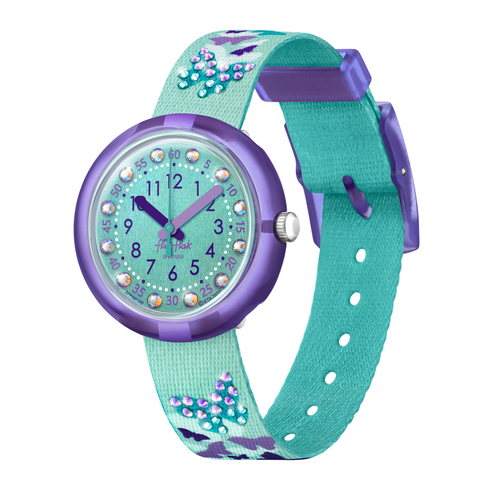 Reloj FLIK FLAK SPARKLING BUTTERFLY ZFPNP100 Niños Purpura