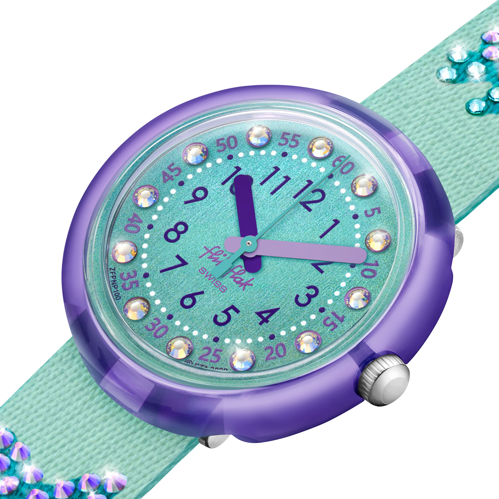 Reloj FLIK FLAK SPARKLING BUTTERFLY ZFPNP100 Niños Purpura