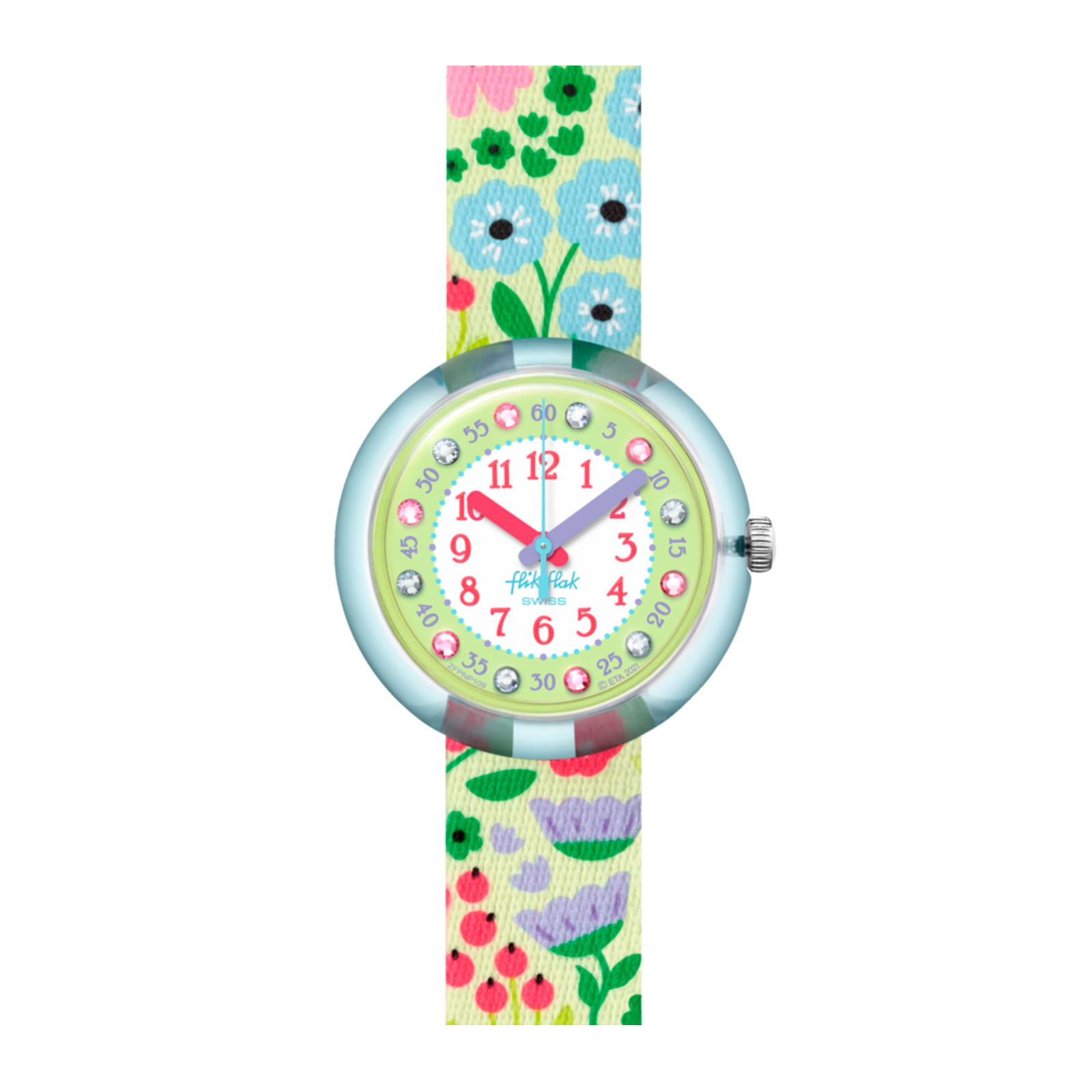 Reloj FLIK FLAK FLOWER POWER ZFPNP109 Niños Celeste