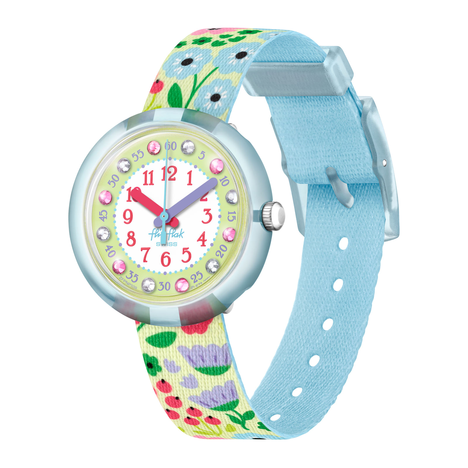 Reloj FLIK FLAK FLOWER POWER ZFPNP109 Niños Celeste