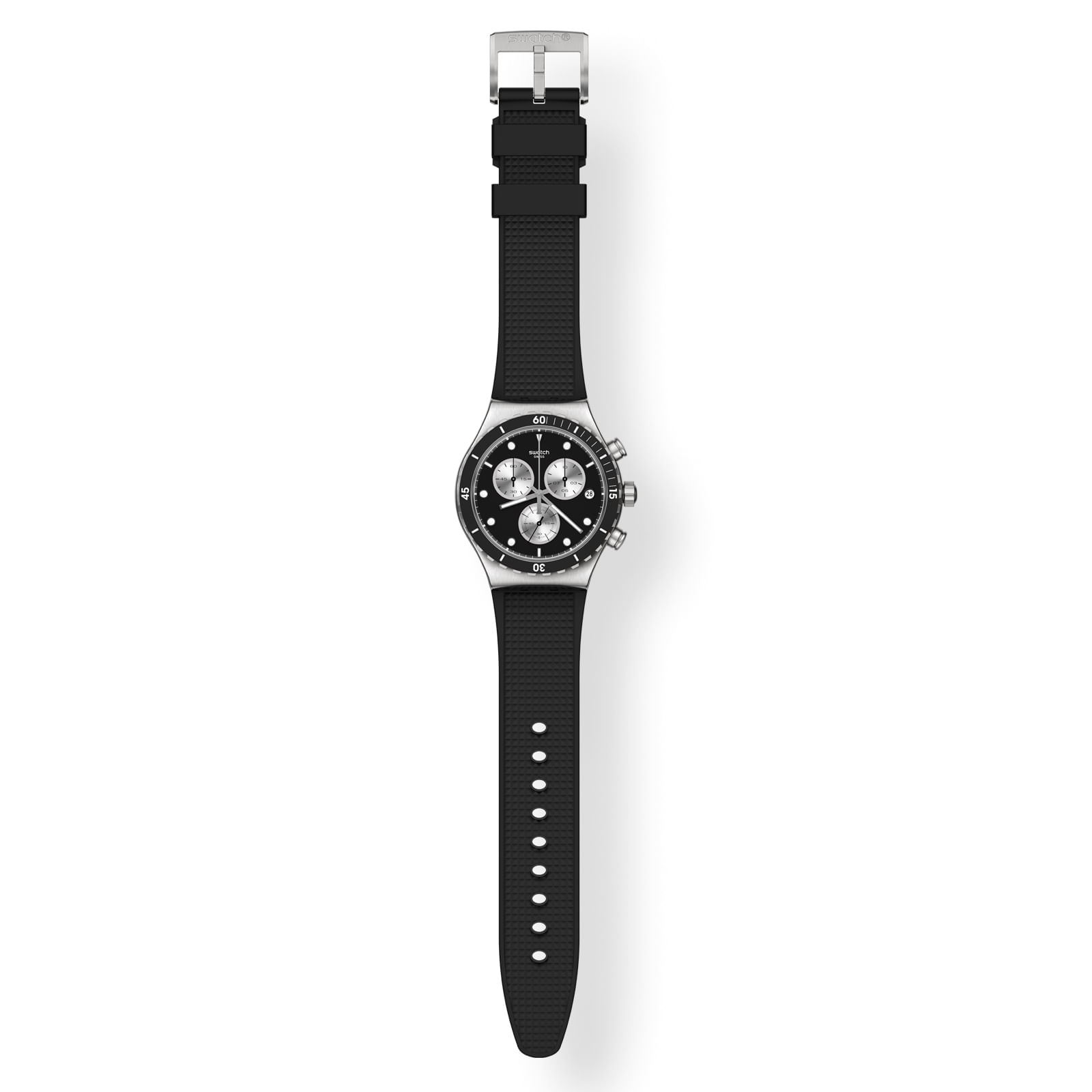 Reloj SWATCH DARK IRONY YVS487 Plateado