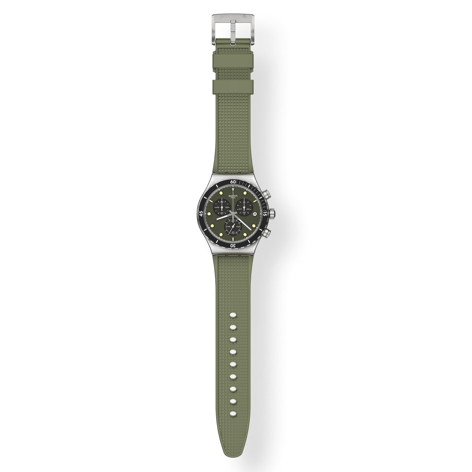 Reloj SWATCH BACK IN KHAKI YVS488 Plateado