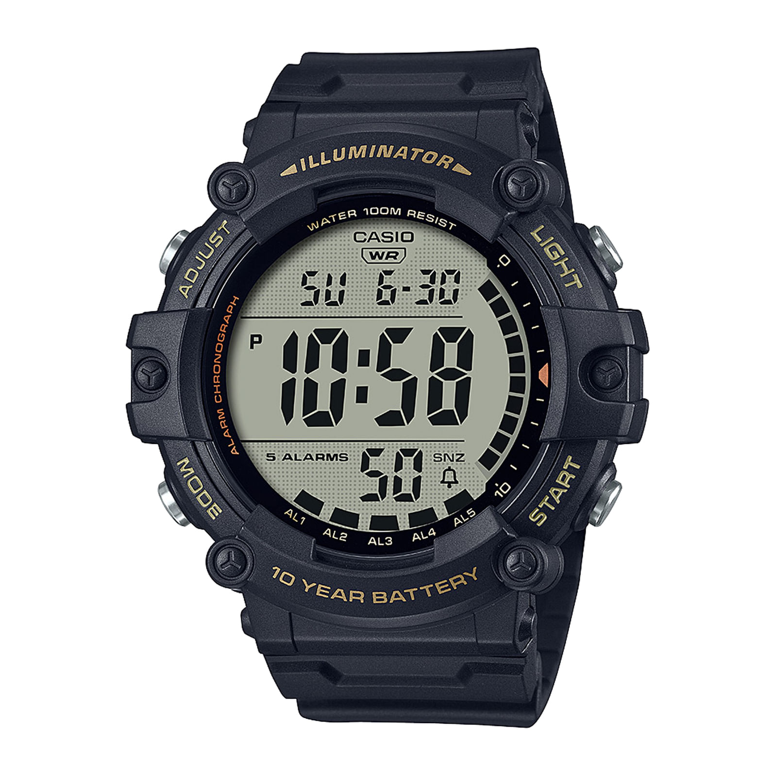 Reloj CASIO AE-1500WHX-1A Resina Juvenil Negro