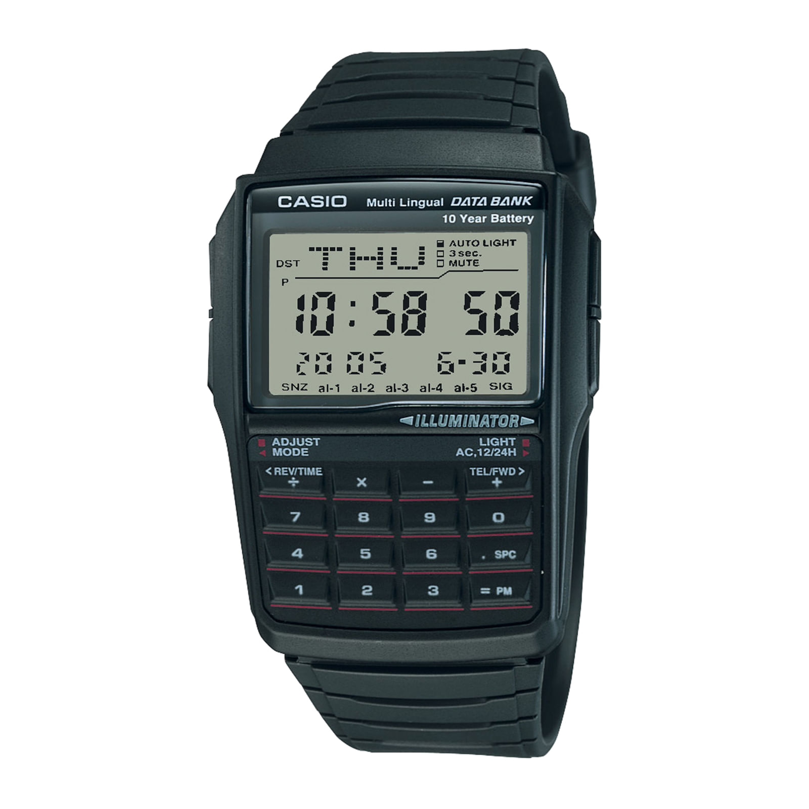 Reloj CASIO DBC-32-1A Resina Hombre Negro