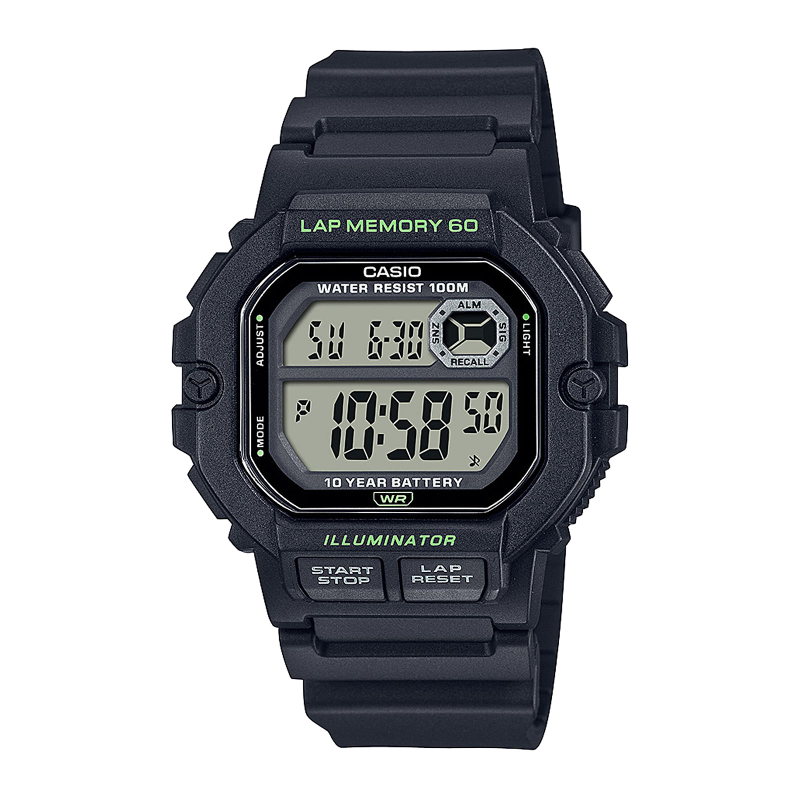 Reloj CASIO WS-1400H-1A Resina Hombre Negro