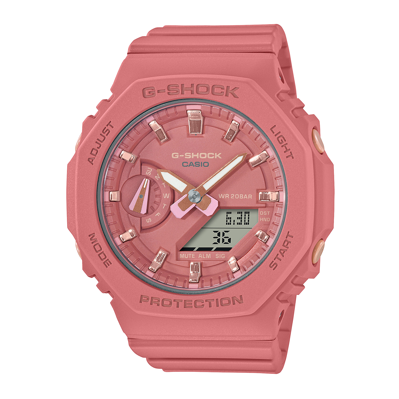 Reloj G-SHOCK GMA-S2100-4A2 Carbono/Resina Mujer Rosado