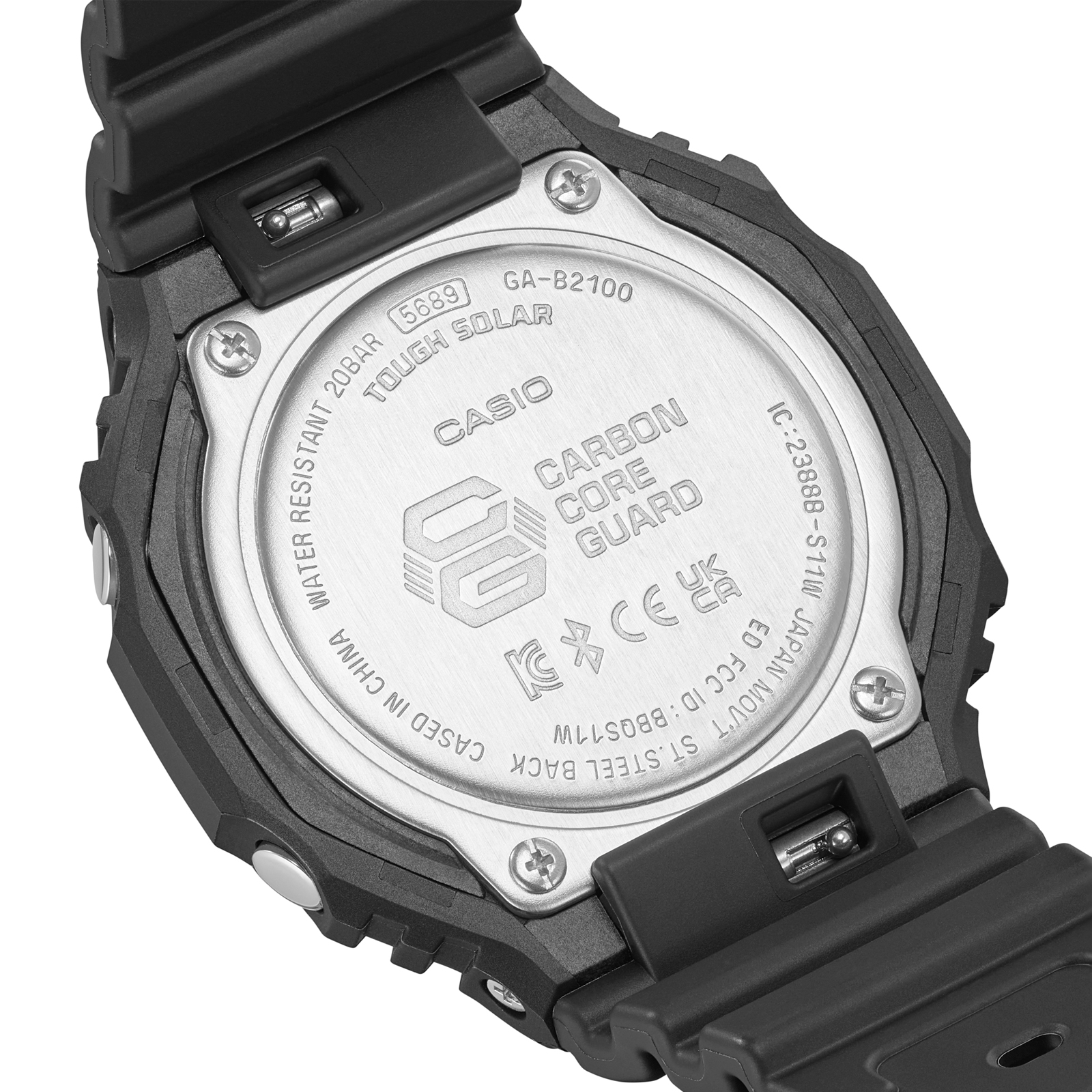 Reloj G-SHOCK GA-B2100-1A1 Carbono/Resina Hombre Negro