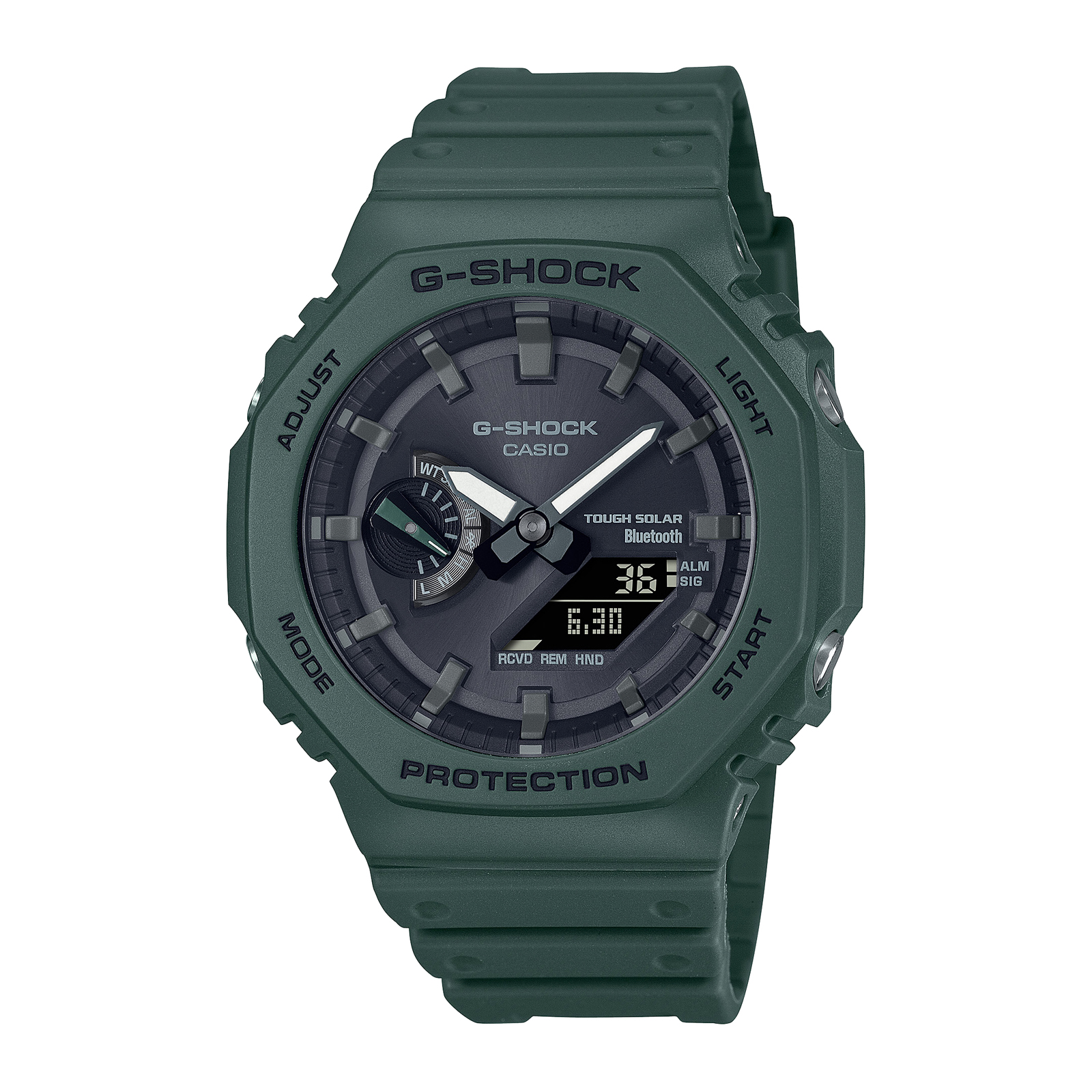 Reloj G-SHOCK GA-B2100-3A Carbono/Resina Hombre Verde