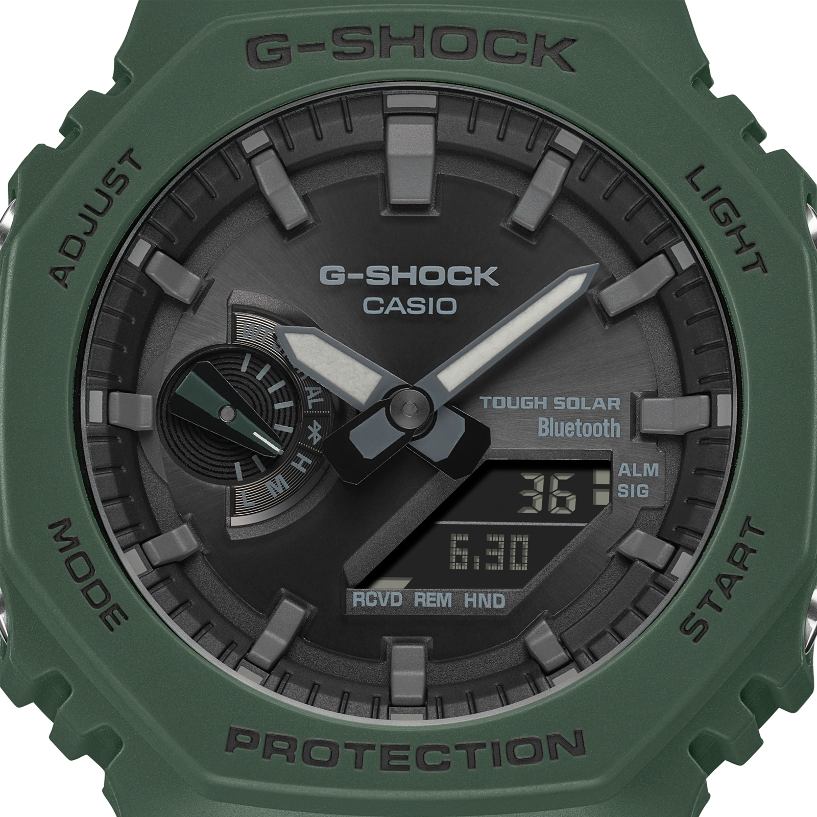 Reloj G-SHOCK GA-B2100C-9A Carbono/Resina Hombre Amarillo - Btime