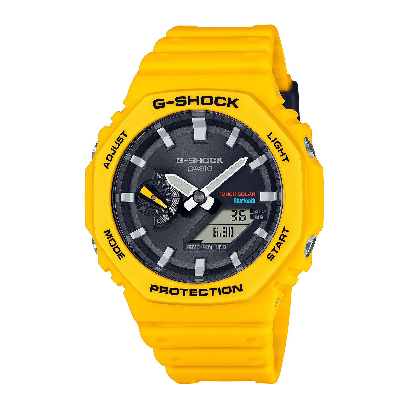 Reloj G-SHOCK GA-B2100C-9A Carbono/Resina Hombre Amarillo - Btime