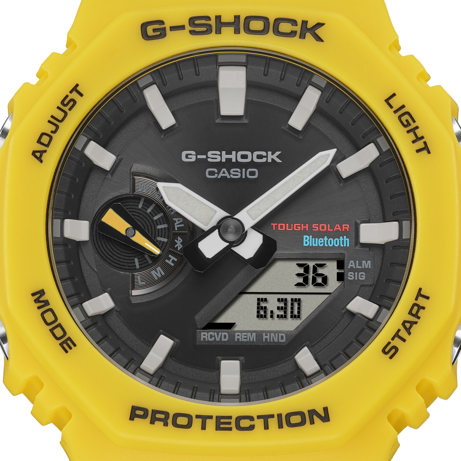 Reloj G-SHOCK GA-B2100C-9A Carbono/Resina Hombre Amarillo