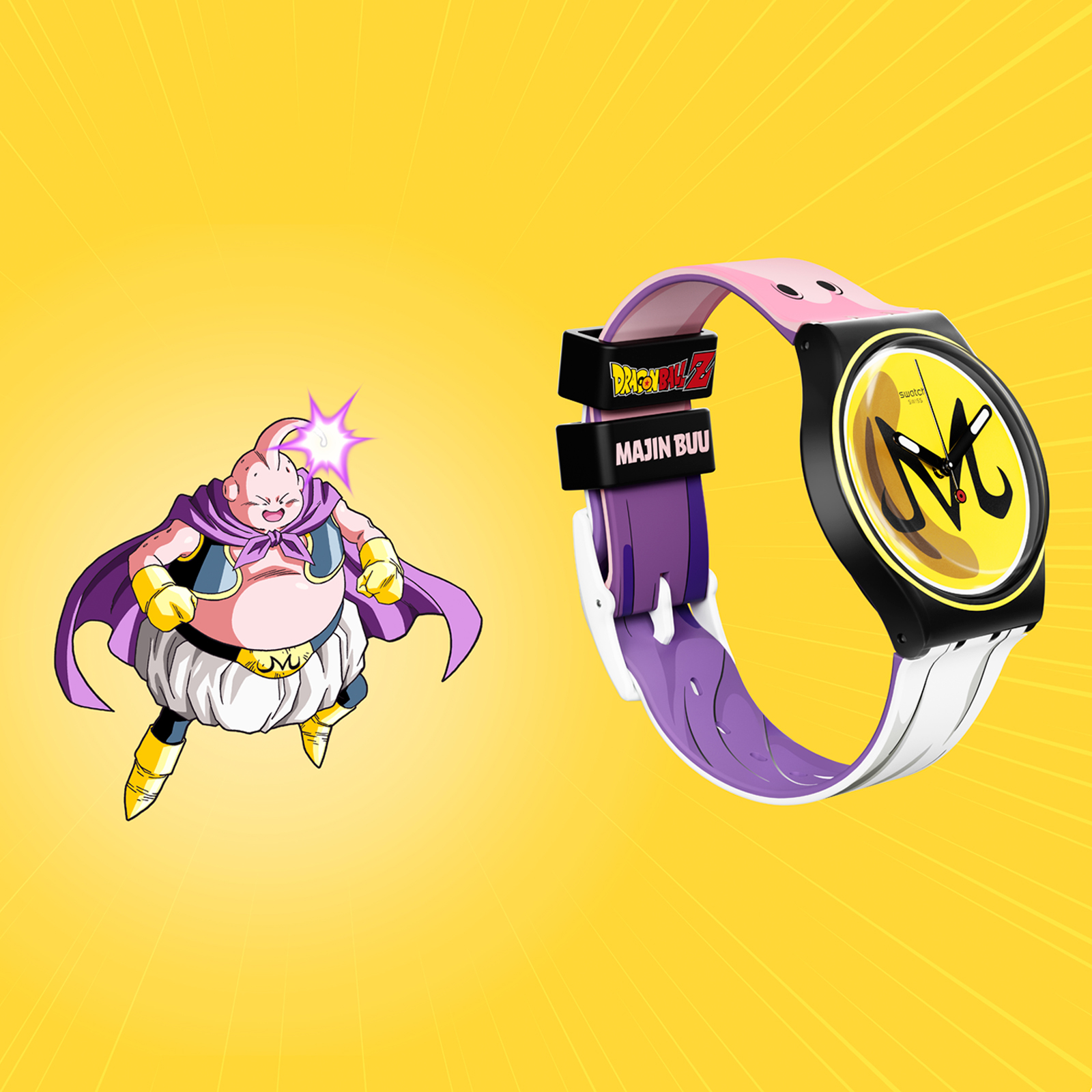 Reloj SWATCH MAJIN BUU X SWATCH GZ358 Negro