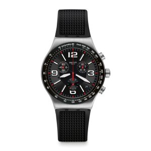 Reloj SWATCH VERY DARK GRID YVS461 Plateado
