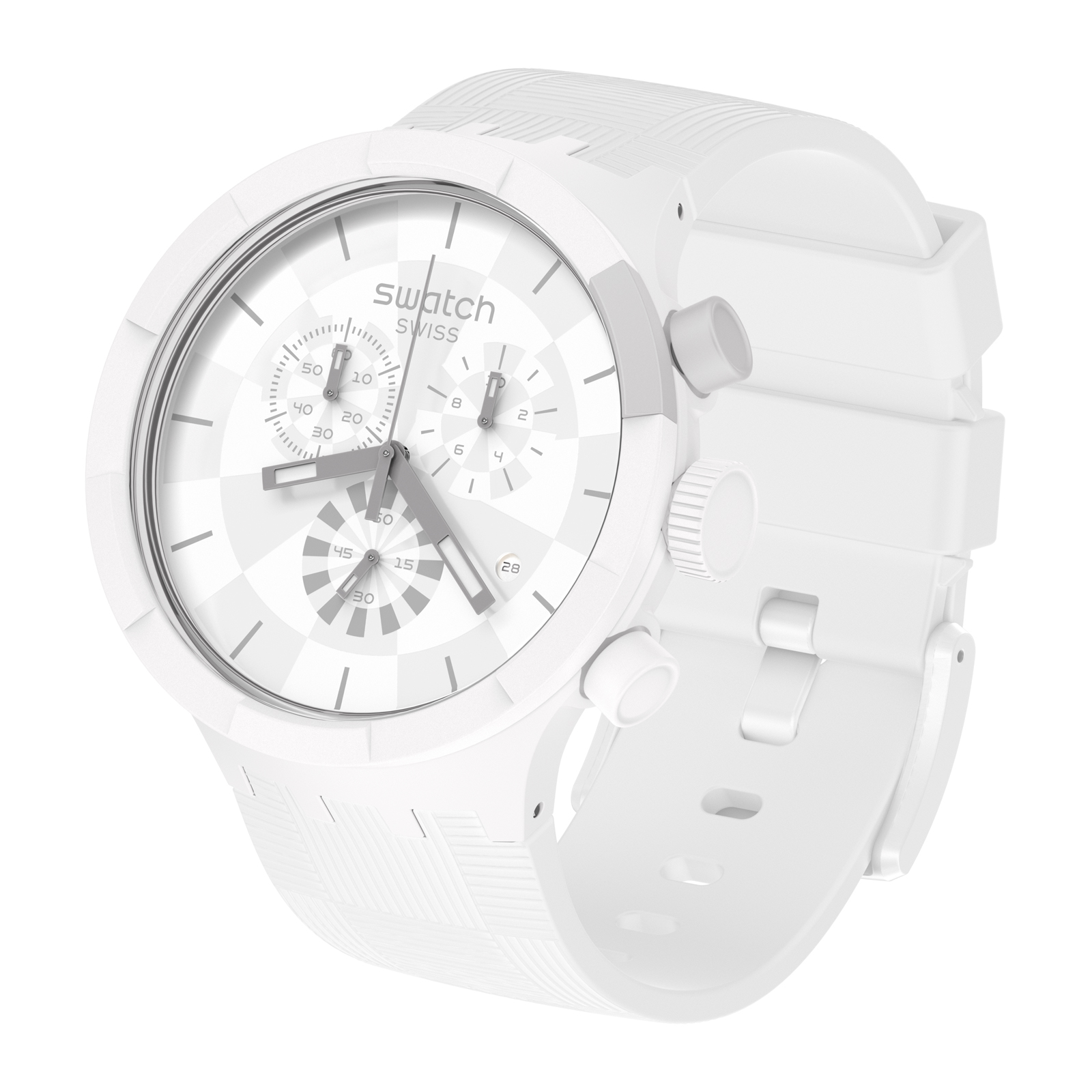 Reloj SWATCH CHEQUERED WHITE SB02W400 Blanco