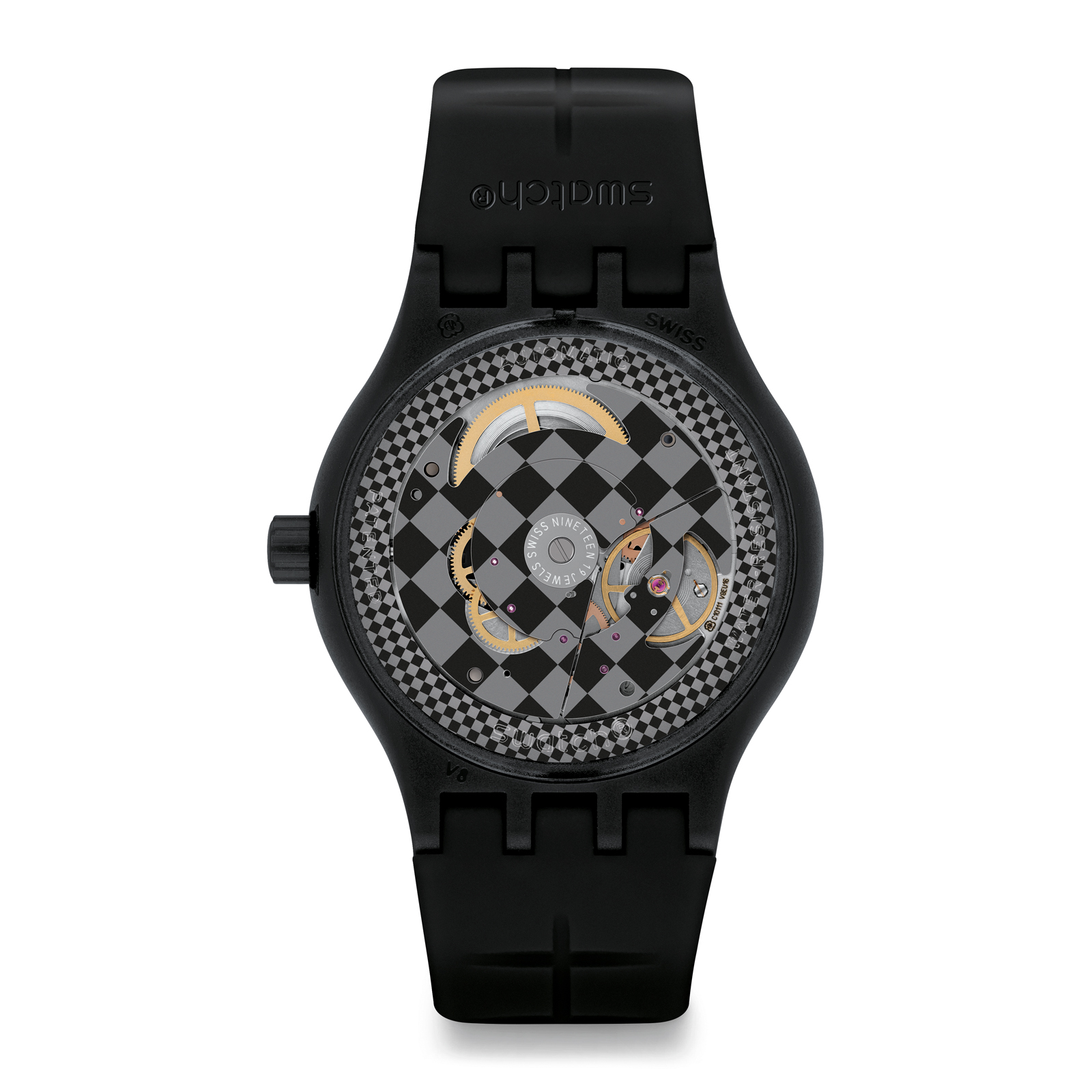 Reloj SWATCH SISTEM DAMIER SUTB406 Negro