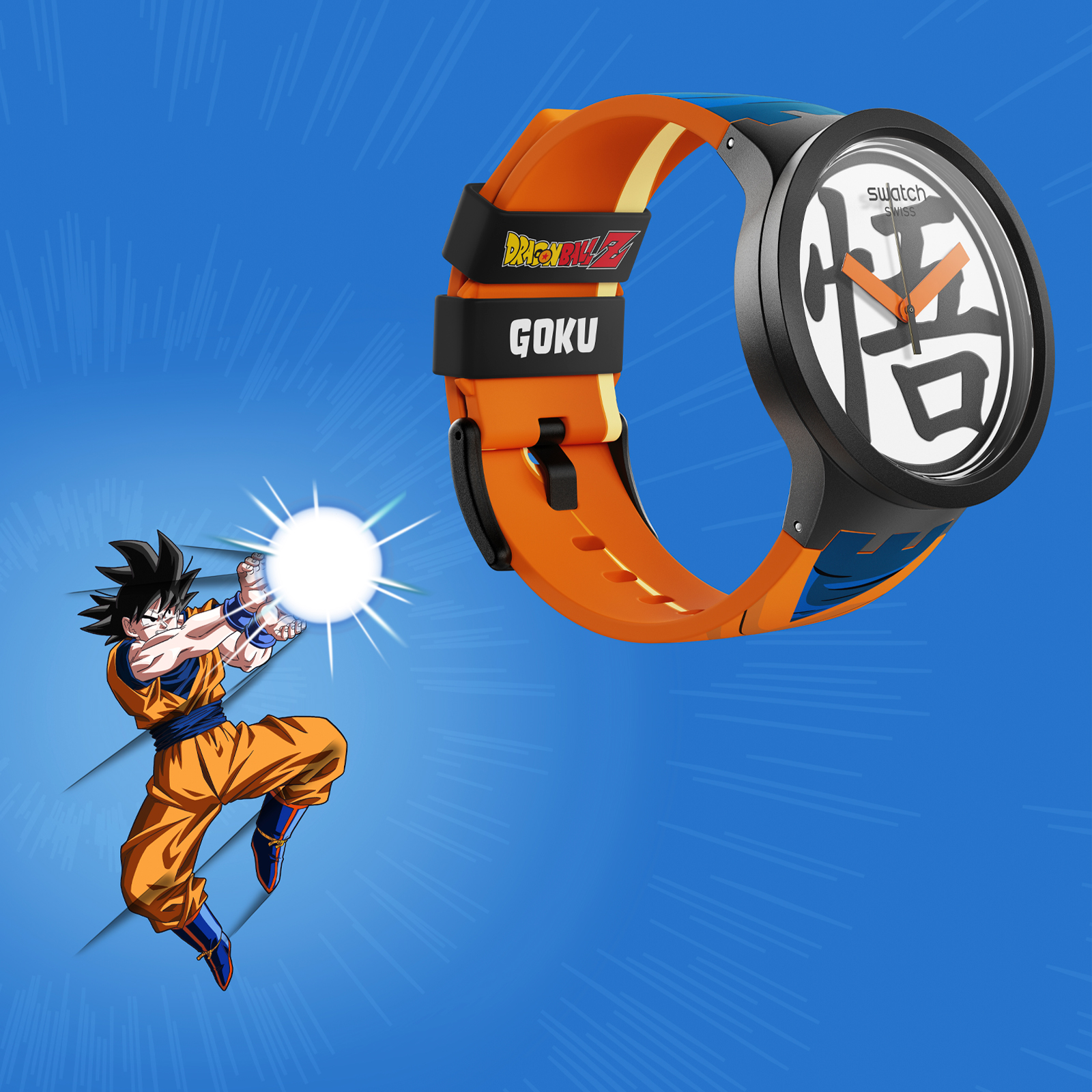 Reloj SWATCH GOKU X SWATCH SB01Z101 Negro