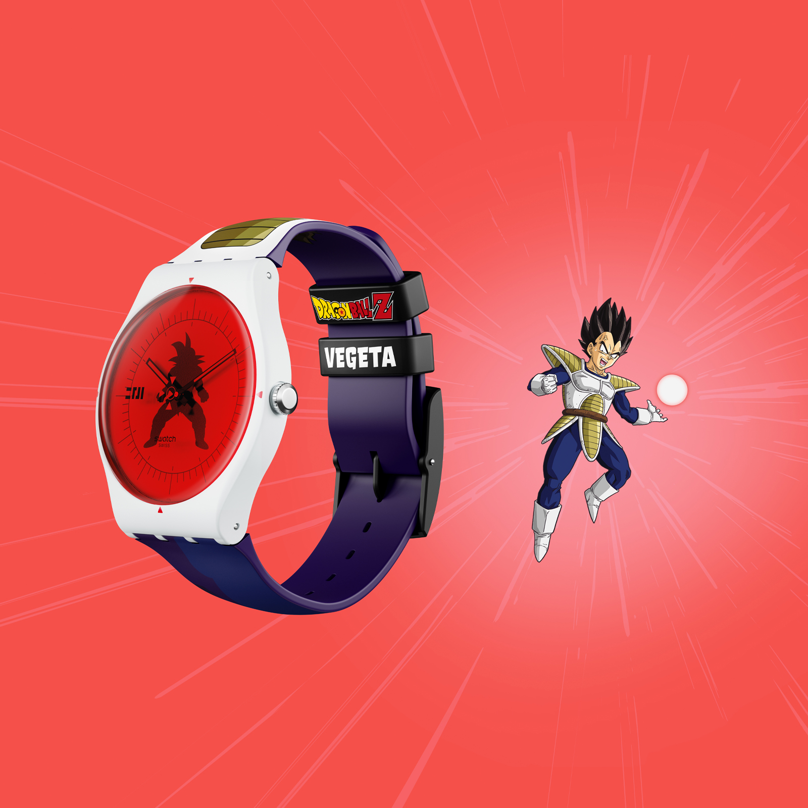 Reloj SWATCH VEGETA X SWATCH SUOZ348 Blanco