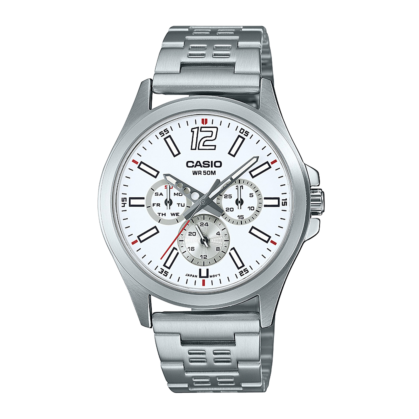 Reloj CASIO MTP-E350D-7B Acero Hombre Plateado - Btime