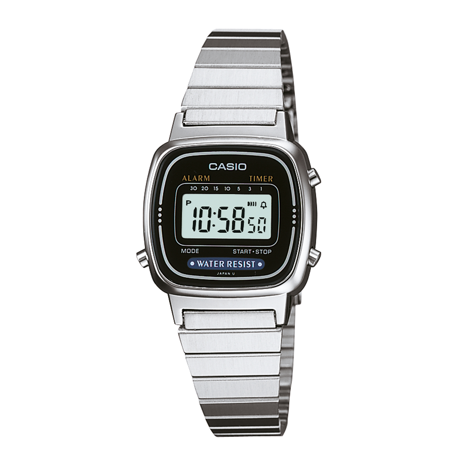 incluir fuga de la prisión Enmarañarse Reloj CASIO LA670WA-2D Resina Mujer Plateado - Btime