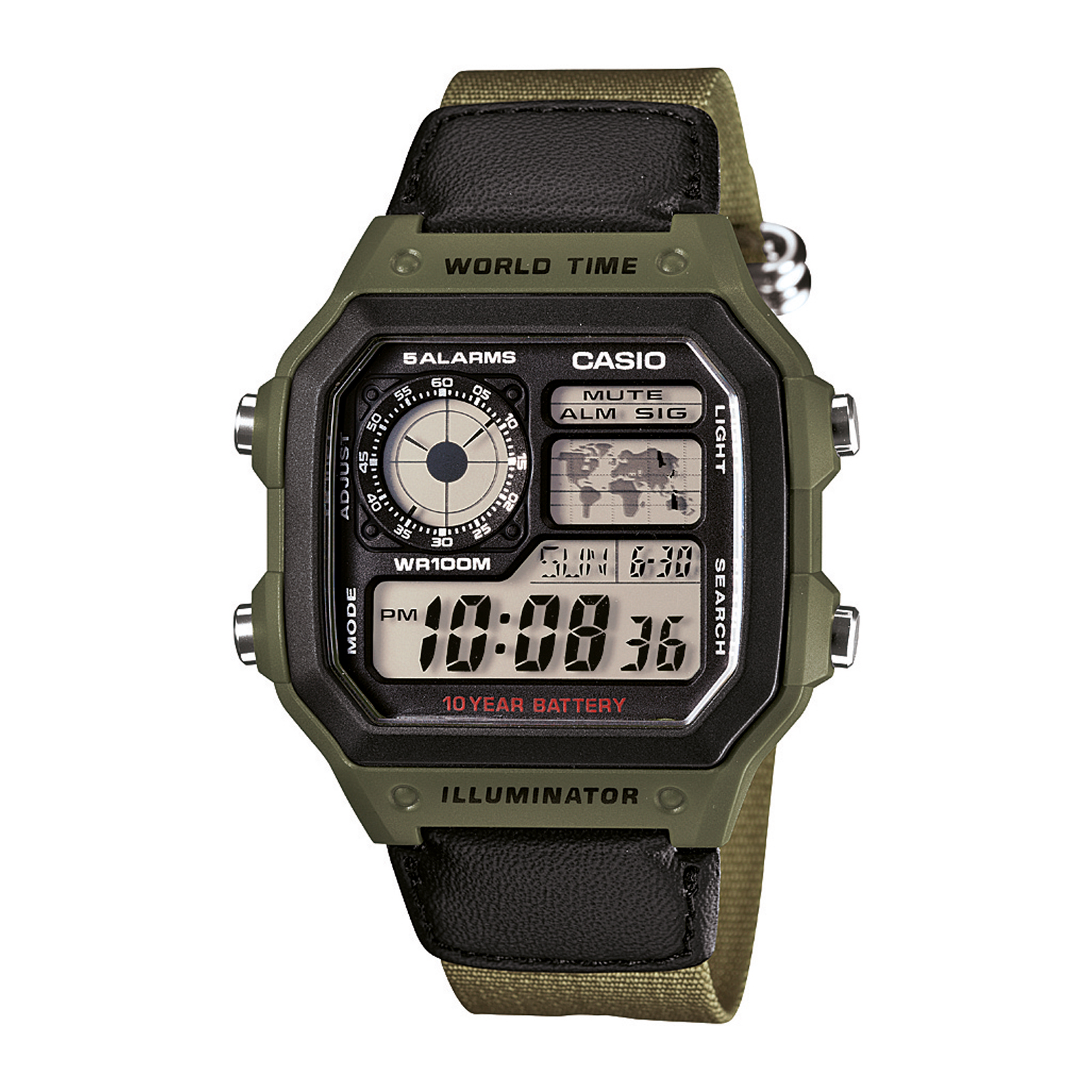 Reloj CASIO AE-1200WHB-3B Resina Juvenil Verde