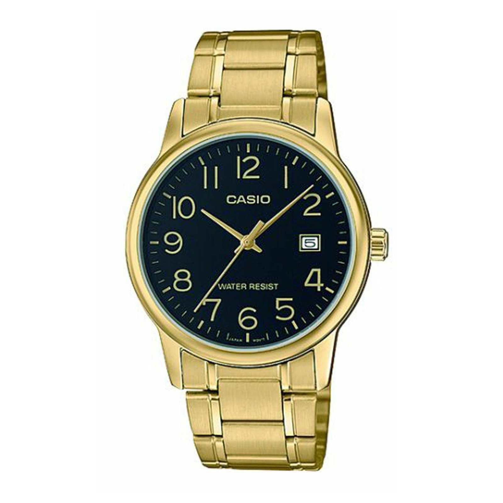 Reloj CASIO MTP V002G 1B Acero Hombre Dorado Btime