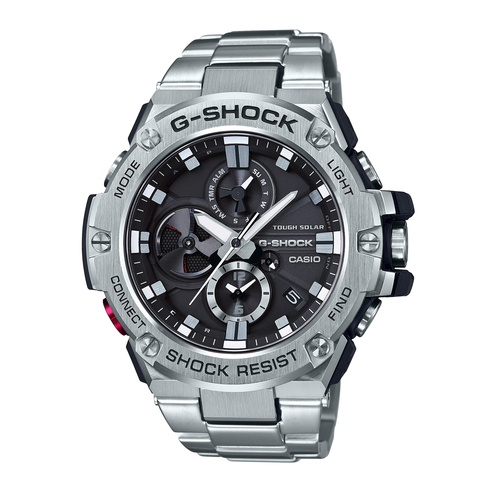 Reloj G-SHOCK GST-B100D-1A Resina/Acero Hombre Plateado