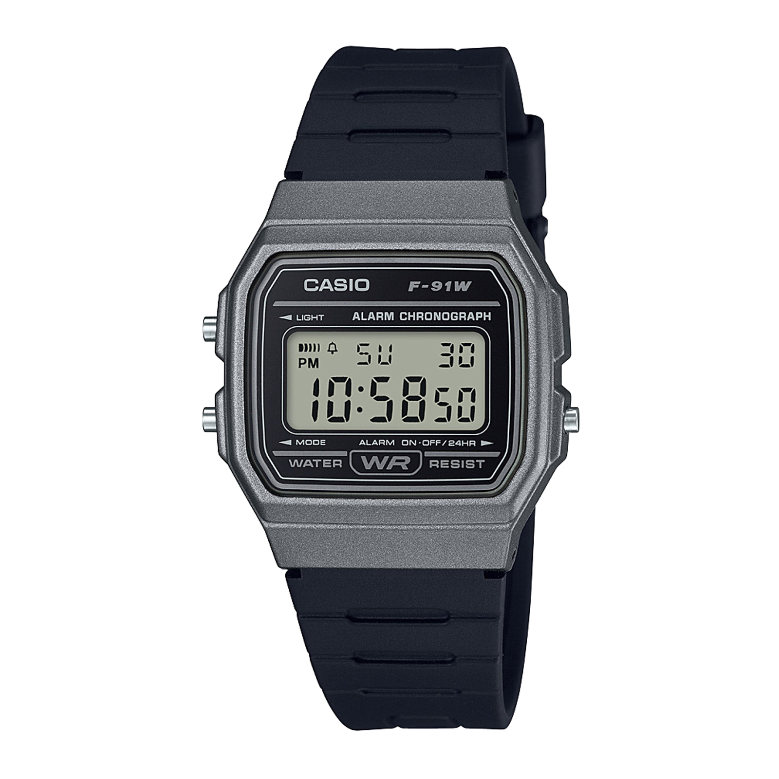 Reloj F-91W-1D Resina Hombre Negro