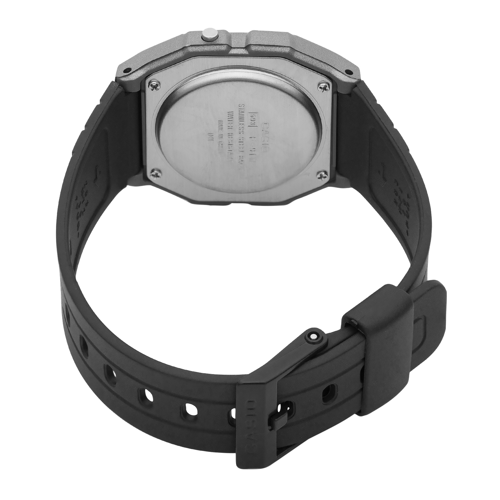 Reloj CASIO F-91WM-1B Resina Juvenil Gris